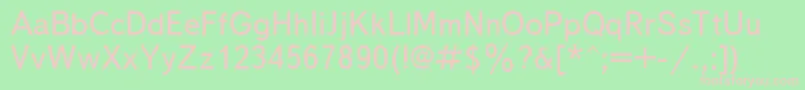 Text Font – Pink Fonts on Green Background