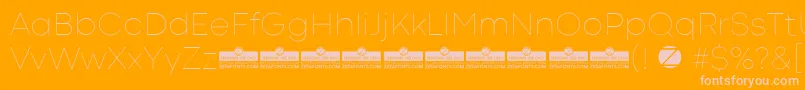 CodecColdThinTrial Font – Pink Fonts on Orange Background