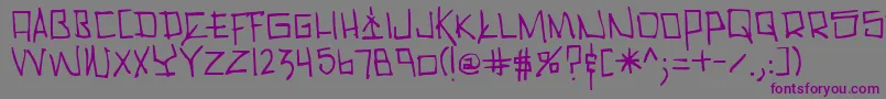 Cholo Font – Purple Fonts on Gray Background