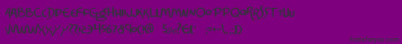 Corinthian Font – Black Fonts on Purple Background