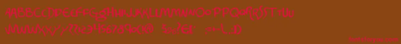 Corinthian Font – Red Fonts on Brown Background