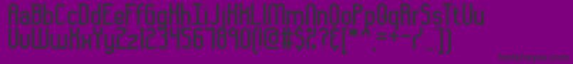 GynericBrk-Schriftart – Schwarze Schriften auf violettem Hintergrund
