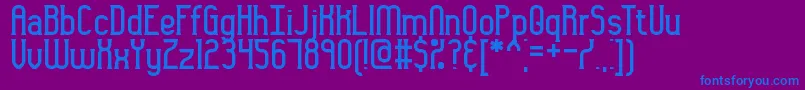 GynericBrk Font – Blue Fonts on Purple Background