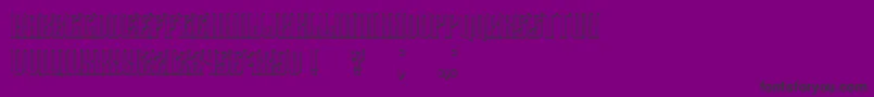 Damages3D Font – Black Fonts on Purple Background