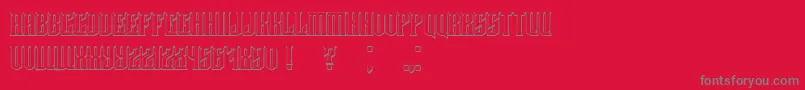 Damages3D Font – Gray Fonts on Red Background