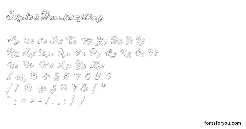 Шрифт SketchHandwriting – алфавит, цифры, специальные символы