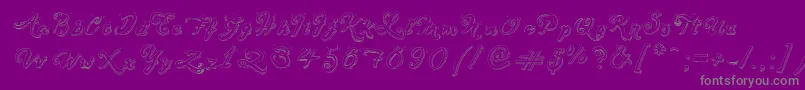 Police SketchHandwriting – polices grises sur fond violet