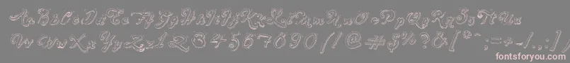 fuente SketchHandwriting – Fuentes Rosadas Sobre Fondo Gris