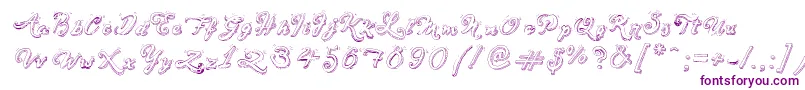 SketchHandwriting Font – Purple Fonts on White Background