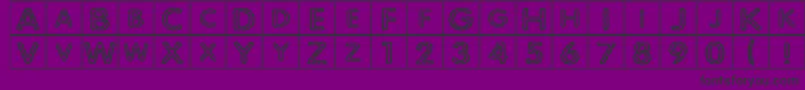 QuiltedIndian Font – Black Fonts on Purple Background