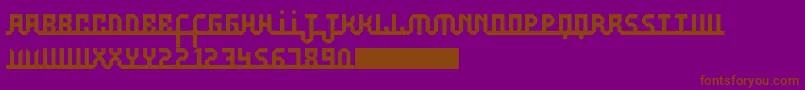 Aufal Font – Brown Fonts on Purple Background