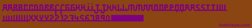 Aufal Font – Purple Fonts on Brown Background