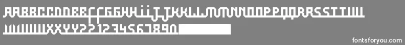 Aufal Font – White Fonts on Gray Background