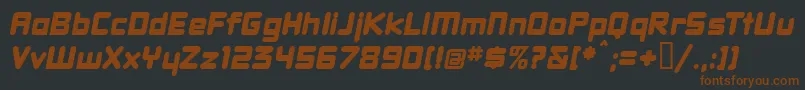 Dbxlnwi Font – Brown Fonts on Black Background