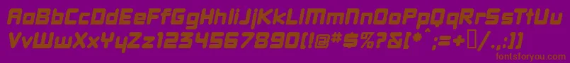 Dbxlnwi Font – Brown Fonts on Purple Background