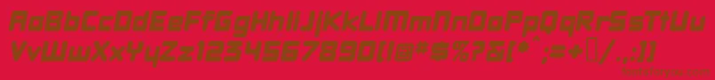 Dbxlnwi Font – Brown Fonts on Red Background