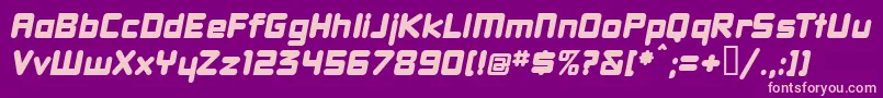 Dbxlnwi Font – Pink Fonts on Purple Background