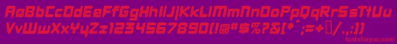 Dbxlnwi Font – Red Fonts on Purple Background