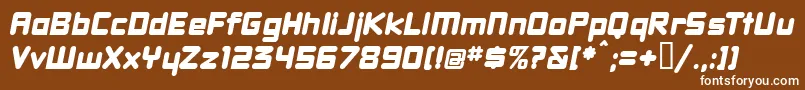 Dbxlnwi Font – White Fonts on Brown Background