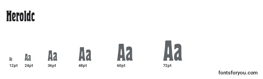 Heroldc Font Sizes