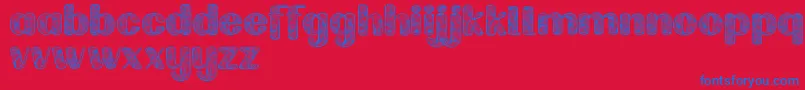 Labrintdemo Font – Blue Fonts on Red Background