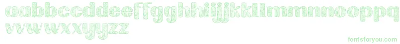 Fonte Labrintdemo – fontes verdes em um fundo branco