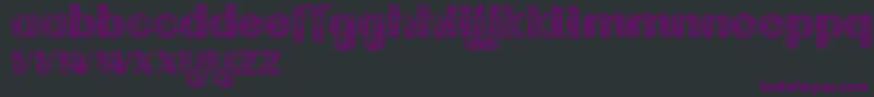 Шрифт Labrintdemo – фиолетовые шрифты на чёрном фоне