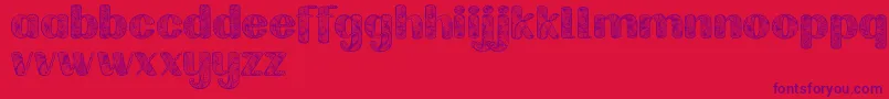 Labrintdemo Font – Purple Fonts on Red Background