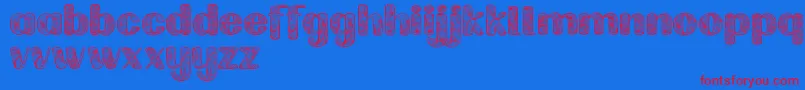 Labrintdemo Font – Red Fonts on Blue Background