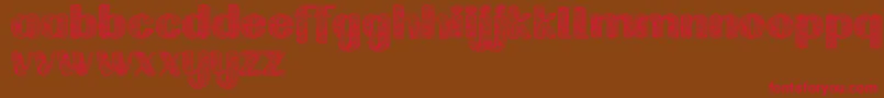 Labrintdemo Font – Red Fonts on Brown Background