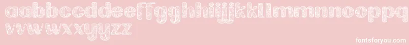Labrintdemo Font – White Fonts on Pink Background