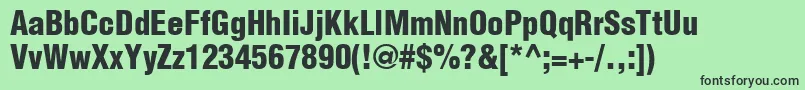 More about HelveticaLtCondensedBlack Font HelveticaLtCondensedBlack Font – Black Fonts on Green Background