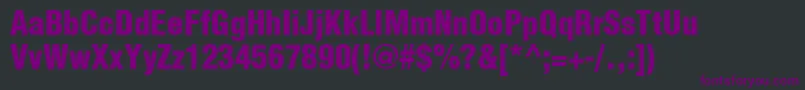 HelveticaLtCondensedBlack Font – Purple Fonts on Black Background