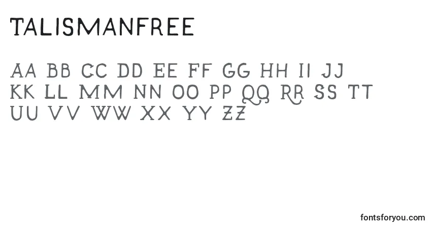 Шрифт Talismanfree – алфавит, цифры, специальные символы
