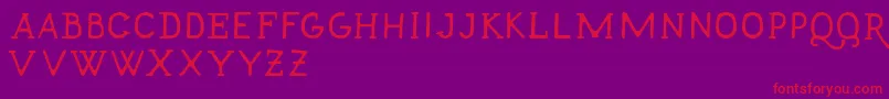 Talismanfree Font – Red Fonts on Purple Background