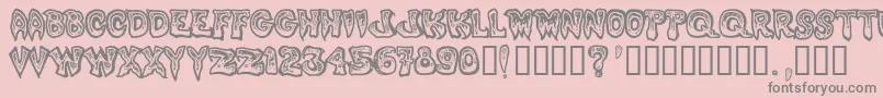 Phlegm1 Font – Gray Fonts on Pink Background