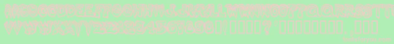 Phlegm1 Font – Pink Fonts on Green Background