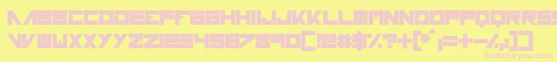 ForeverAfter Font – Pink Fonts on Yellow Background