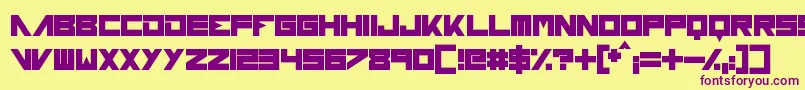 ForeverAfter Font – Purple Fonts on Yellow Background