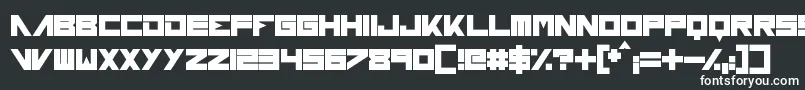ForeverAfter-fontti – valkoiset fontit mustalla taustalla