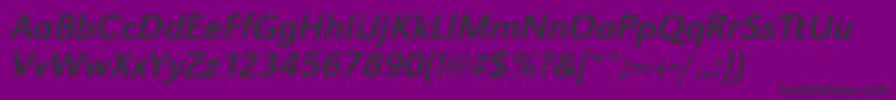 UrwgrotesktOblique Font – Black Fonts on Purple Background