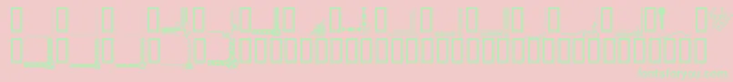 Bordc1 Font – Green Fonts on Pink Background