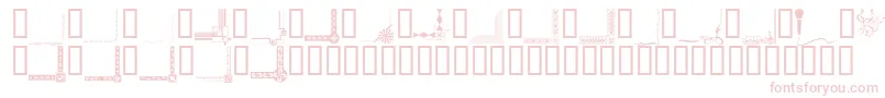 Fonte Bordc1 – fontes rosa em um fundo branco