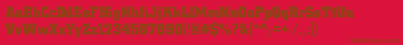 Lisätietoja Citydeebol-fontista Citydeebol-fontti – ruskeat fontit punaisella taustalla