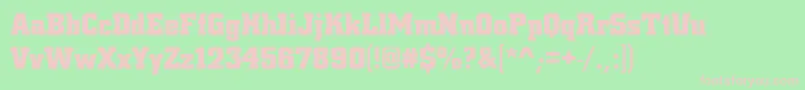 Citydeebol Font – Pink Fonts on Green Background