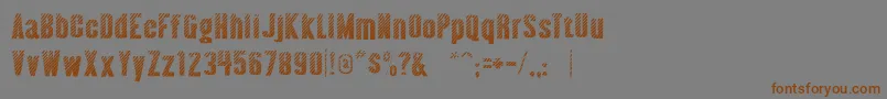 AlmonteWoodgrain Font – Brown Fonts on Gray Background
