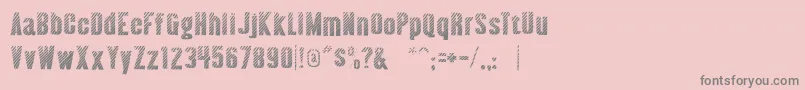 AlmonteWoodgrain Font – Gray Fonts on Pink Background