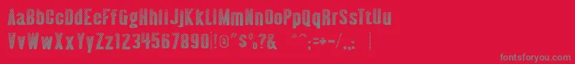 AlmonteWoodgrain Font – Gray Fonts on Red Background