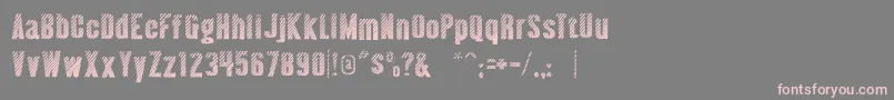 Шрифт AlmonteWoodgrain – розовые шрифты на сером фоне