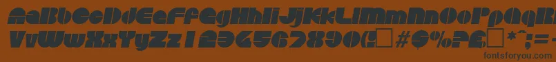 Шрифт DiscoItalic – чёрные шрифты на коричневом фоне